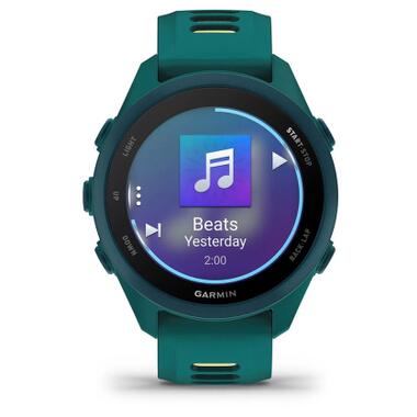 Смарт-часы Garmin Forerunner 170 Music, GPS, WiFi, Teal Green/Citron, GPS (010-03920-12) фото №2