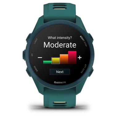 Смарт-часы Garmin Forerunner 170 Music, GPS, WiFi, Teal Green/Citron, GPS (010-03920-12) фото №6