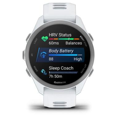 Смарт-часы Garmin Forerunner 170 Music, GPS, WiFi, Whitestone/Cloud Blue, GPS (010-03920-11) фото №8