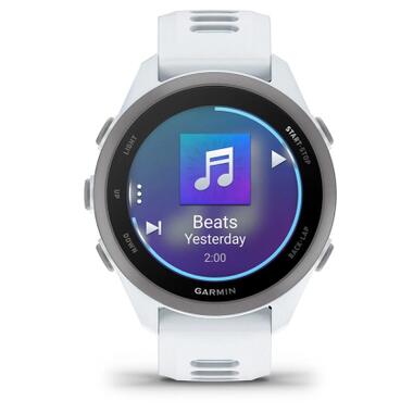 Смарт-часы Garmin Forerunner 170 Music, GPS, WiFi, Whitestone/Cloud Blue, GPS (010-03920-11) фото №2