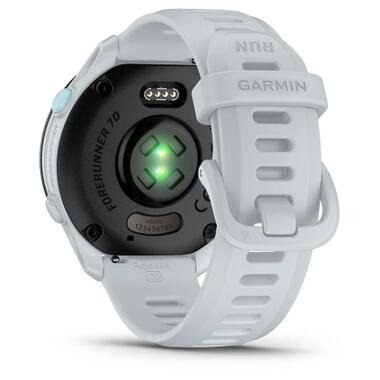 Смарт-часы Garmin Forerunner 170 Music, GPS, WiFi, Whitestone/Cloud Blue, GPS (010-03920-11) фото №6