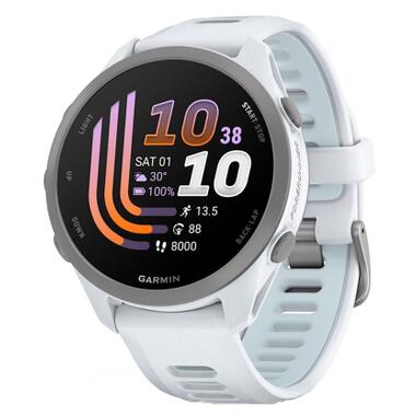 Смарт-часы Garmin Forerunner 170 Music, GPS, WiFi, Whitestone/Cloud Blue, GPS (010-03920-11) фото №1