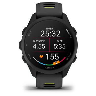 Смарт-часы Garmin Forerunner 170, GPS, Black/Amp Yellow, GPS (010-03920-00) фото №8