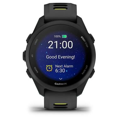 Смарт-часы Garmin Forerunner 170, GPS, Black/Amp Yellow, GPS (010-03920-00) фото №2
