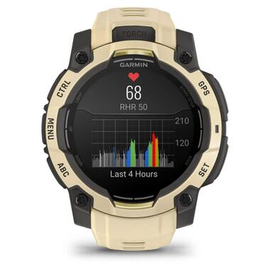 Смарт-часы Garmin Instinct 3, 45mm, AMOLED, Citrine/Gray with Citrine Band, GPS (010-02936-02) фото №8