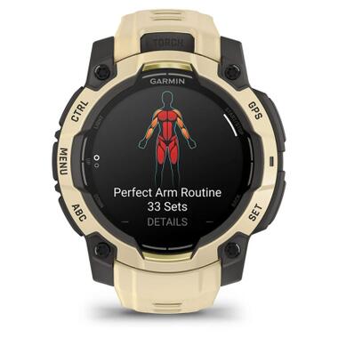 Смарт-часы Garmin Instinct 3, 45mm, AMOLED, Citrine/Gray with Citrine Band, GPS (010-02936-02) фото №7