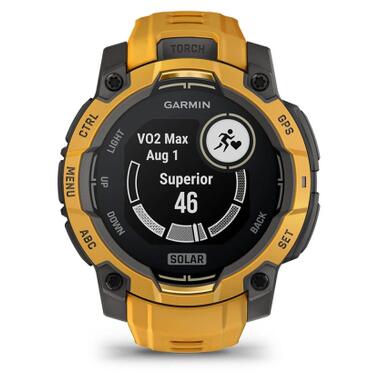 Смарт-часы Garmin Instinct 3, 45mm, Solar, Sunburst with Sunburst/Gray Accents, GPS (010-02934-02) фото №10