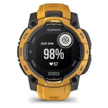 Смарт-часы Garmin Instinct 3, 45mm, Solar, Sunburst with Sunburst/Gray Accents, GPS (010-02934-02) фото №8