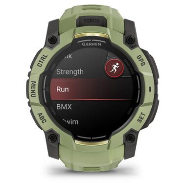 Смарт-часы Garmin Instinct 3, 50mm, AMOLED, Fern Green/Gray, Fern Green Band, GPS (010-03020-02) фото №2