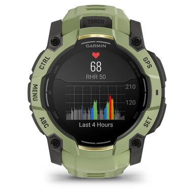 Смарт-часы Garmin Instinct 3, 50mm, AMOLED, Fern Green/Gray, Fern Green Band, GPS (010-03020-02) фото №8