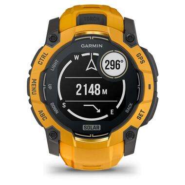 Смарт-часы Garmin Instinct 3, 50mm, Solar, Sunburst/Gray, Sunburst/Gray Band, GPS (010-02935-02) фото №10