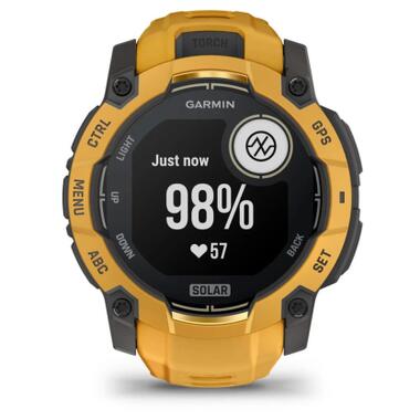 Смарт-часы Garmin Instinct 3, 50mm, Solar, Sunburst/Gray, Sunburst/Gray Band, GPS (010-02935-02) фото №9