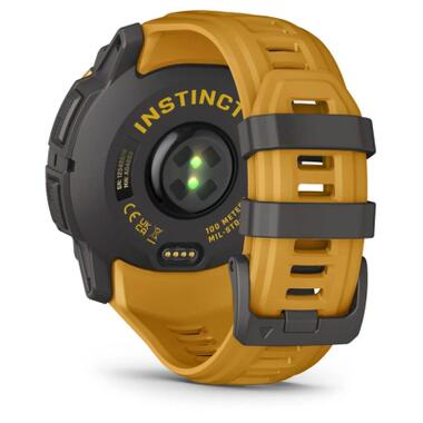 Смарт-часы Garmin Instinct 3, 50mm, Solar, Sunburst/Gray, Sunburst/Gray Band, GPS (010-02935-02) фото №6