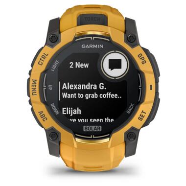 Смарт-часы Garmin Instinct 3, 50mm, Solar, Sunburst/Gray, Sunburst/Gray Band, GPS (010-02935-02) фото №7