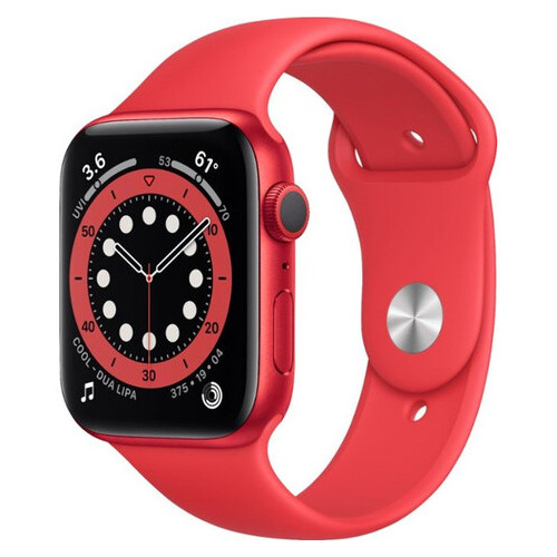 Смарт-годинник Apple Watch Series 6 GPS 44mm Product Red Aluminium Case with Product Red Sport Band (M00M3) фото №1
