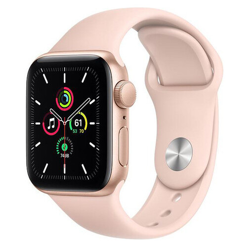 Смарт-годинник Apple Watch SE GPS 40mm Gold Aluminum Case with Pink Sand Sport Band (MYDN2) фото №1