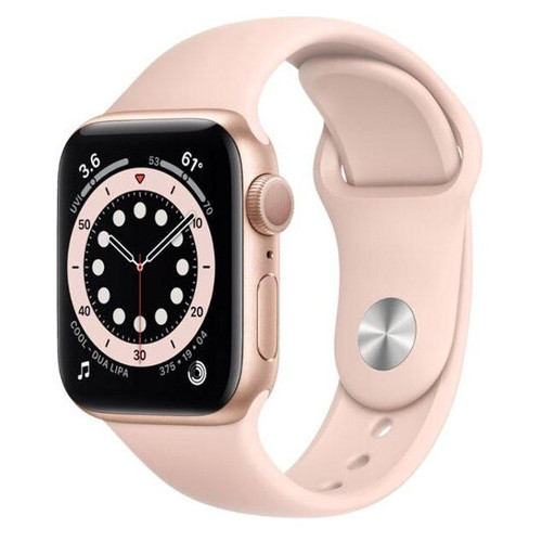 Смарт-годинник Apple Watch Series 6 GPS 40mm Gold Aluminium Case with Pink Sand Sport Band (MG123) фото №1