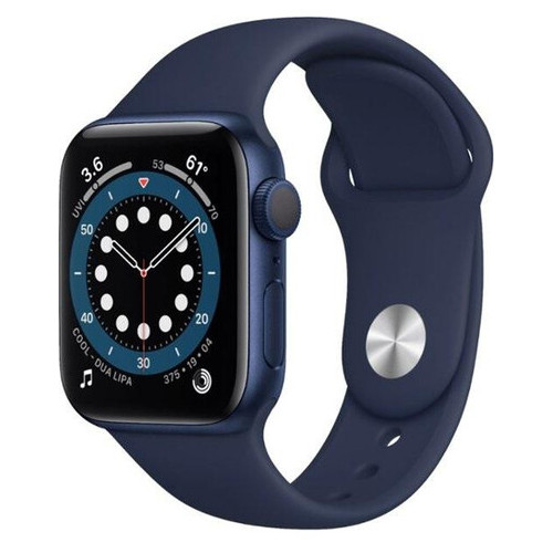 Смарт-годинник Apple Watch Series 6 GPS 40mm Blue Aluminium Case with Deep Navy Sport Band (MG143) фото №1