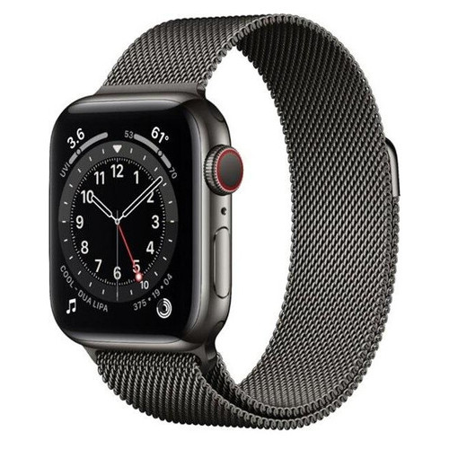 Смарт-годинник Apple Watch 40mm Graphite / StSteel Case Graphite Milanese Loop Band (MG2U3) фото №1