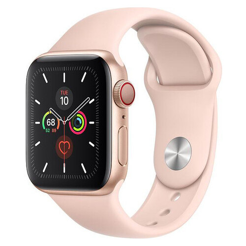 Смарт-годинник Apple Watch 40mm Aluminium / Gold Pink Sand Sport Band GPS + LTE (MWWP2) фото №2