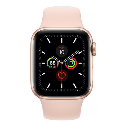 Смарт-годинник Apple Watch 40mm Aluminium / Gold Pink Sand Sport Band GPS + LTE (MWWP2) фото №4