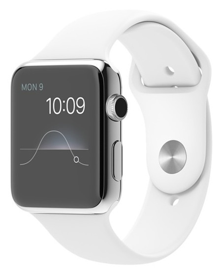 Розумний годинник Apple Watch Stainless steel 42mm case White sport band EU фото №1