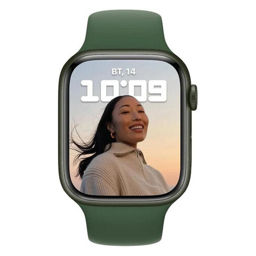 Смарт-годинник Apple Watch 41mm Grn/Almn Case Clover Sport Band GPS (MKN03) фото №1