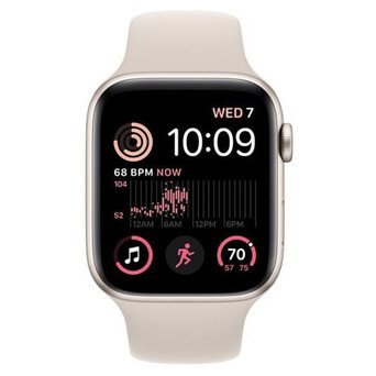 Смарт-годинник Apple Watch SE 2 GPS 40mm Starlight Aluminum Case w. Starlight S. Band - S/M (MNT33) фото №1