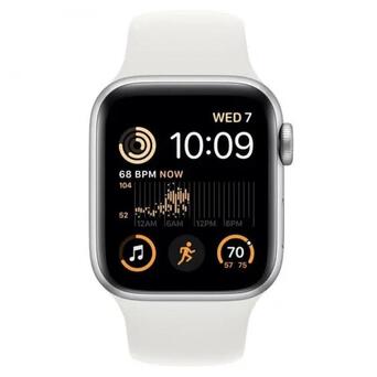 Смарт-годинник Apple Watch SE 2 GPS 40mm Silver Aluminum Case with White Sport Band - S/M (MNT93) фото №2