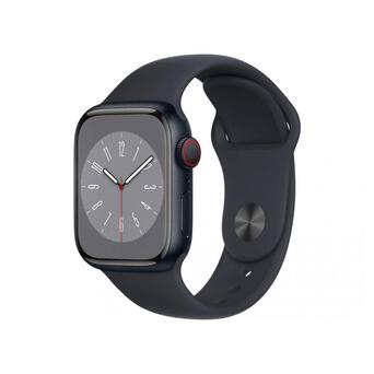 Смарт-годинник Apple Watch Series 8 GPS 45mm Midnight Aluminum Case w. Midnight Sport Band - M/L (MNUL3) фото №1