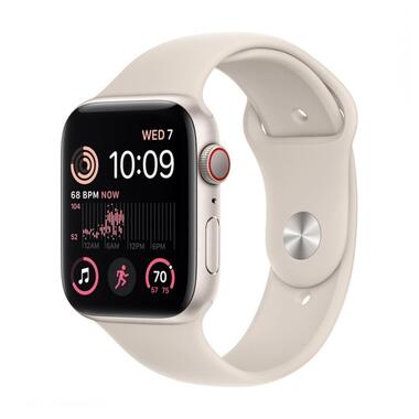 Смарт-годинник Apple Watch SE 2 GPS 40mm Starlight Aluminum Case w. Starlight S. Band - M/L (MNT63) фото №1