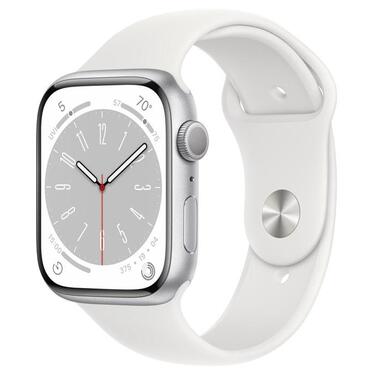 Смарт-часи Apple Watch Series 8 GPS 41mm Silver Aluminum Case with White S. Band M/L (MP6M3) фото №1