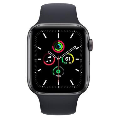 Смарт-годинник Apple Watch SE GPS   Cellular 44mm Space Gray Aluminum Case with Midnight Sport Band (MKRR3) фото №2