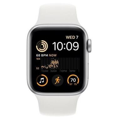 Розумний годинник Apple Watch SE 2 GPS Cellular 40mm Silver Aluminium Case with White Sport Band (MNPP3) фото №2