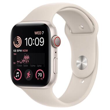 Розумний годинник Apple Watch SE 2 GPS Cellular 40mm Starlight Aluminium Case with Starlight Sport Band (MNPH3) фото №1