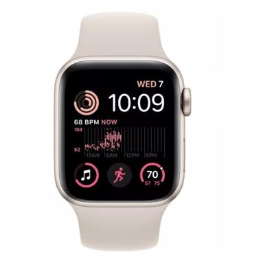 Розумний годинник Apple Watch SE 2 GPS Cellular 44mm Starlight Aluminium Case with Starlight Sport Band (MNPT3) фото №2