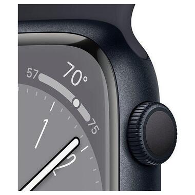 Смарт-годинник Apple Watch Series 8 45mm Midnight Aluminum Case with Midnight Sport Band (MNP13 /MNUJ3/MNUL3) фото №5