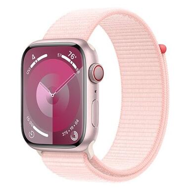 Смарт-годинник Apple Watch Series 9 GPS + Cellular 45mm Pink Alu. Case w. Light Pink Sport Loop (MRMM3) фото №1
