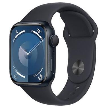 Смарт-годинник Apple Watch Series 9 GPS 41mm Midnight Aluminum Case w. Midnight Sport Band - S/M (MR8W3) фото №1