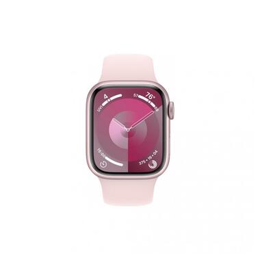 Смарт-часи Apple Watch Series 9 GPS 41mm Pink Aluminum Case w. Light Pink Sport Band - M/L (MR943) фото №8