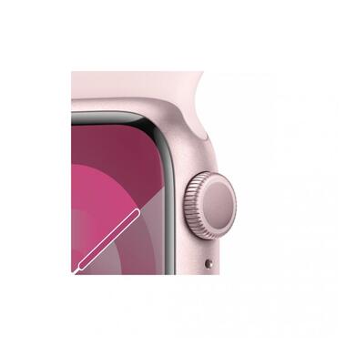 Смарт-часи Apple Watch Series 9 GPS 41mm Pink Aluminum Case w. Light Pink Sport Band - M/L (MR943) фото №4