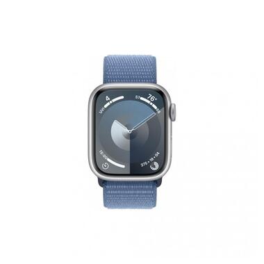 Смарт-годинник Apple Watch Series 9 GPS 41mm Silver Aluminum Case with Winter Blue Sport Loop (MR923) фото №4
