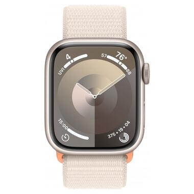 Смарт-годинник Apple Watch Series 9 GPS 41mm Starlight Aluminum Case w. Starlight S. Loop (MR8V3) фото №3