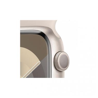 Смарт-часи Apple Watch Series 9 GPS 41mm Starlight Aluminum Case w. Starlight Sport Band - M/L (MR8U3) фото №4