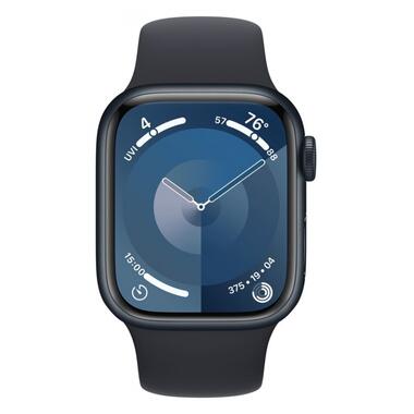 Смарт-часи Apple Watch Series 9 GPS 45mm Midnight Aluminum Case w. Midnight S. Band - M/L (MR9A3) фото №2
