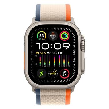 Смарт-годинник Apple Watch Ultra 2 GPS + Cellular 49mm Titanium Case with Orange/Beige Trail Loop - M/L (MRF23) фото №2