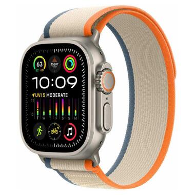 Смарт-годинник Apple Watch Ultra 2 GPS + Cellular 49mm Titanium Case with Orange/Beige Trail Loop - M/L (MRF23) фото №1