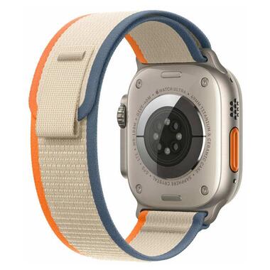 Смарт-годинник Apple Watch Ultra 2 GPS + Cellular 49mm Titanium Case with Orange/Beige Trail Loop - M/L (MRF23) фото №3