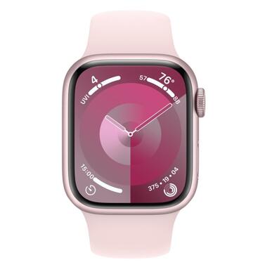 Смарт-часи Apple Watch Series 9 GPS 45mm Pink Aluminum Case w. Light Pink S. Band - S/M (MR9G3) фото №2