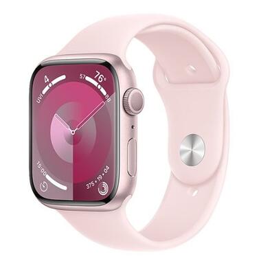 Смарт-часи Apple Watch Series 9 GPS 45mm Pink Aluminum Case w. Light Pink S. Band - S/M (MR9G3) фото №1